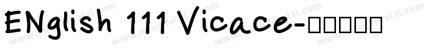 ENglish 111 Vicace字体转换